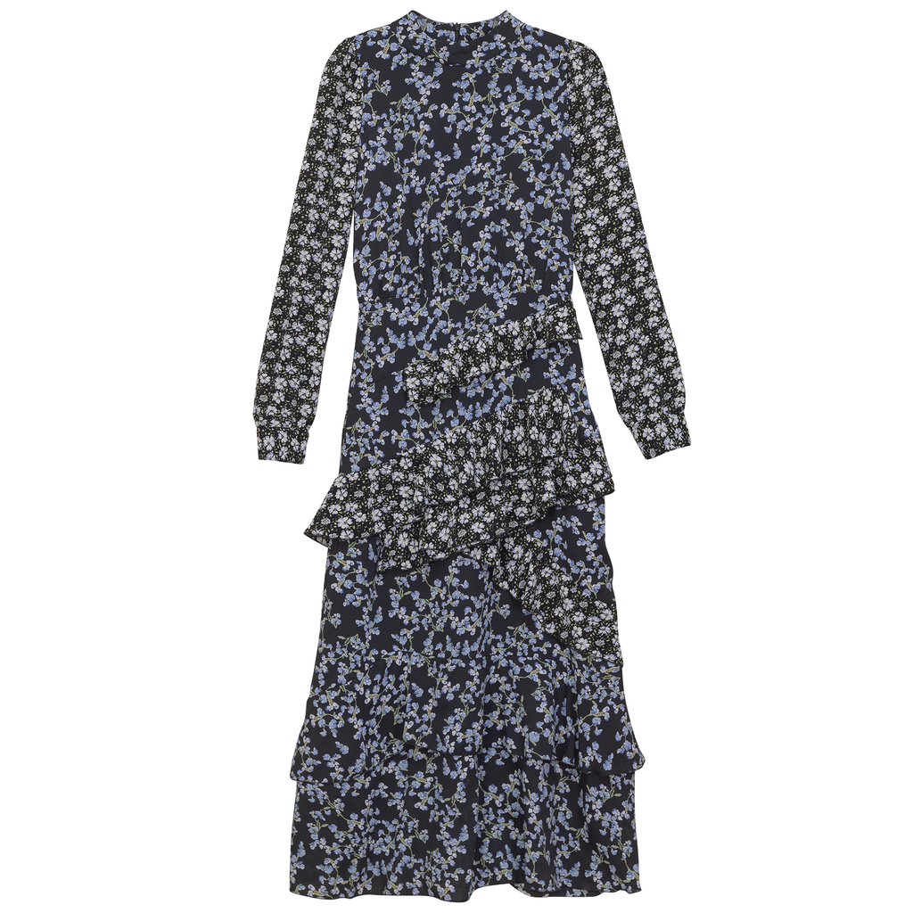 Ruffle Floral Printed Dress