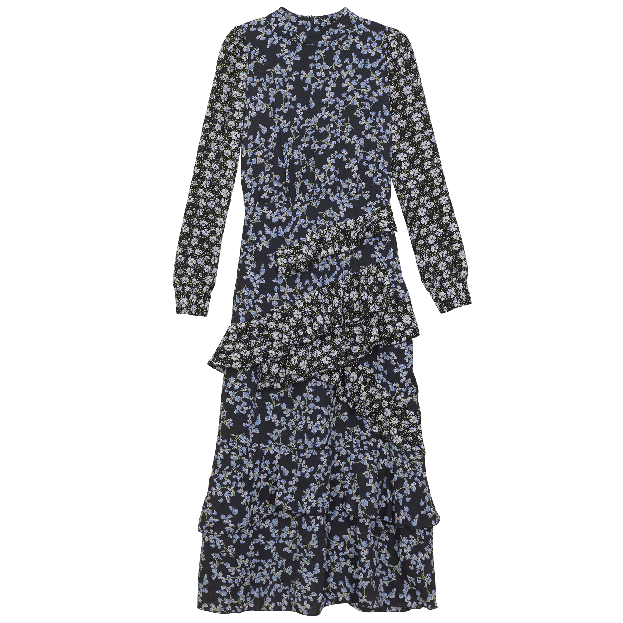 Ruffle Floral Printed Dress