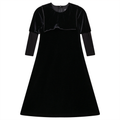 Velvet Sailor Robe Dress With Zip