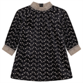 Embroidered Velvet Dress