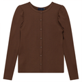 Ponte Top With Puff Shoulders