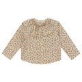 Floral Top with Insert Collar