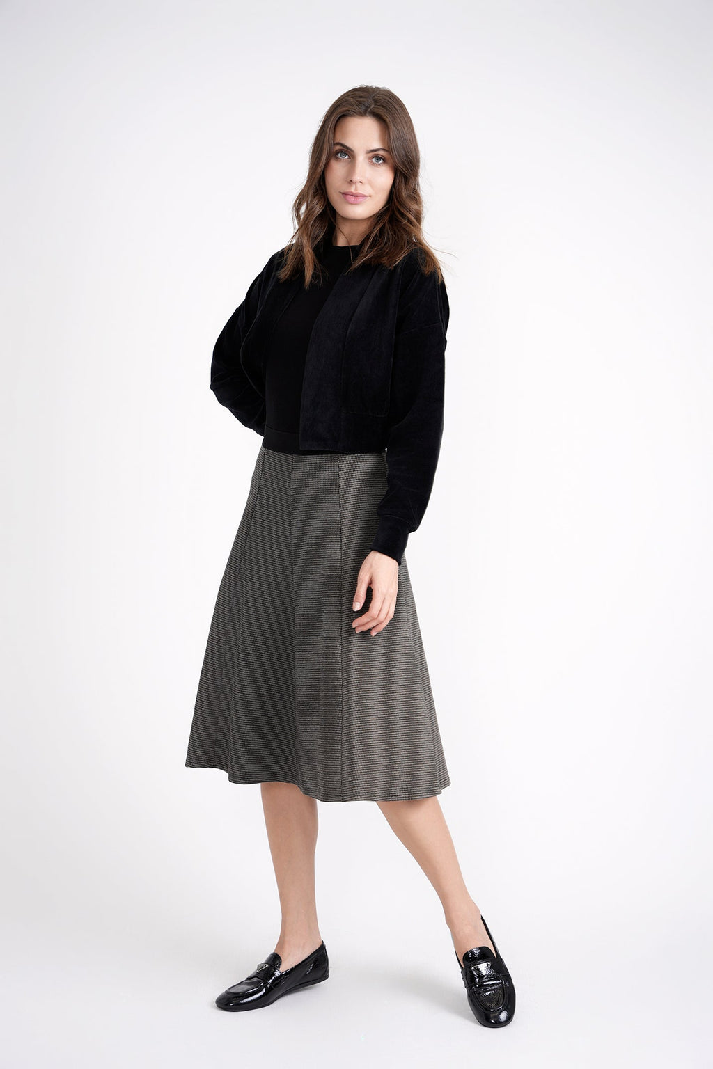 Houndstooth Skirt