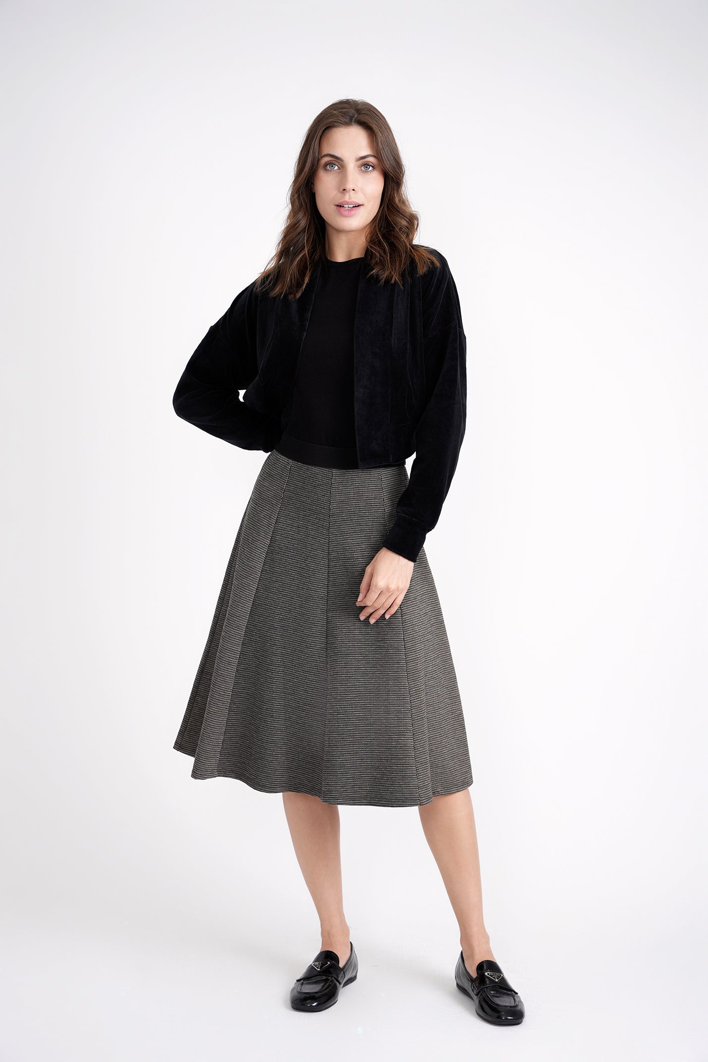 Houndstooth Skirt
