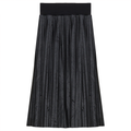 Leather Pleated Skirt