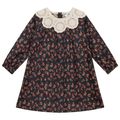 Dress with White Insert Collar