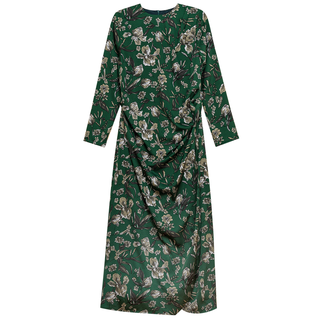 Printed Midi Dress