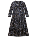 Printed Tiered Ruffled Dress