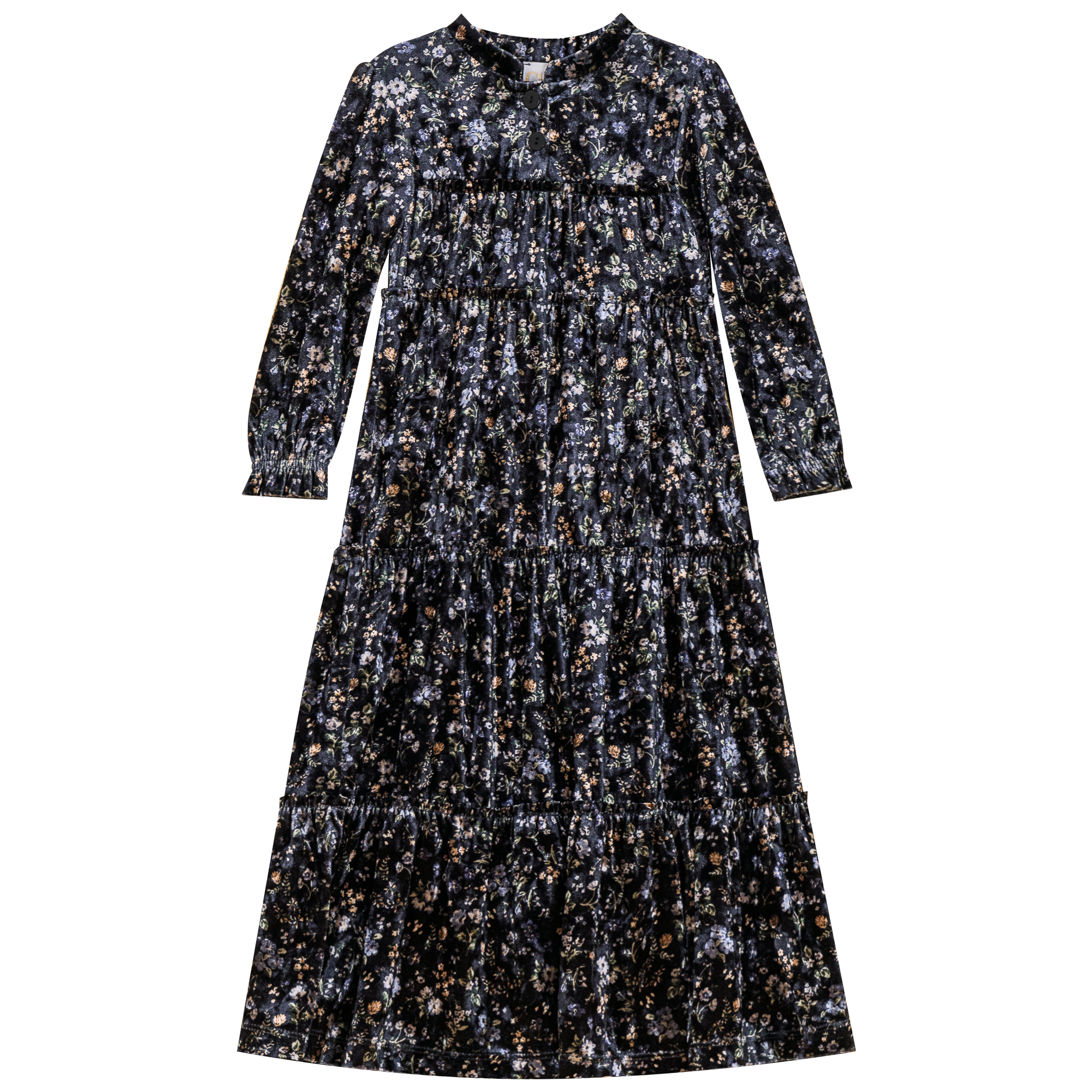Printed Tiered Ruffled Dress