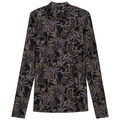 Printed Mock Neck Top
