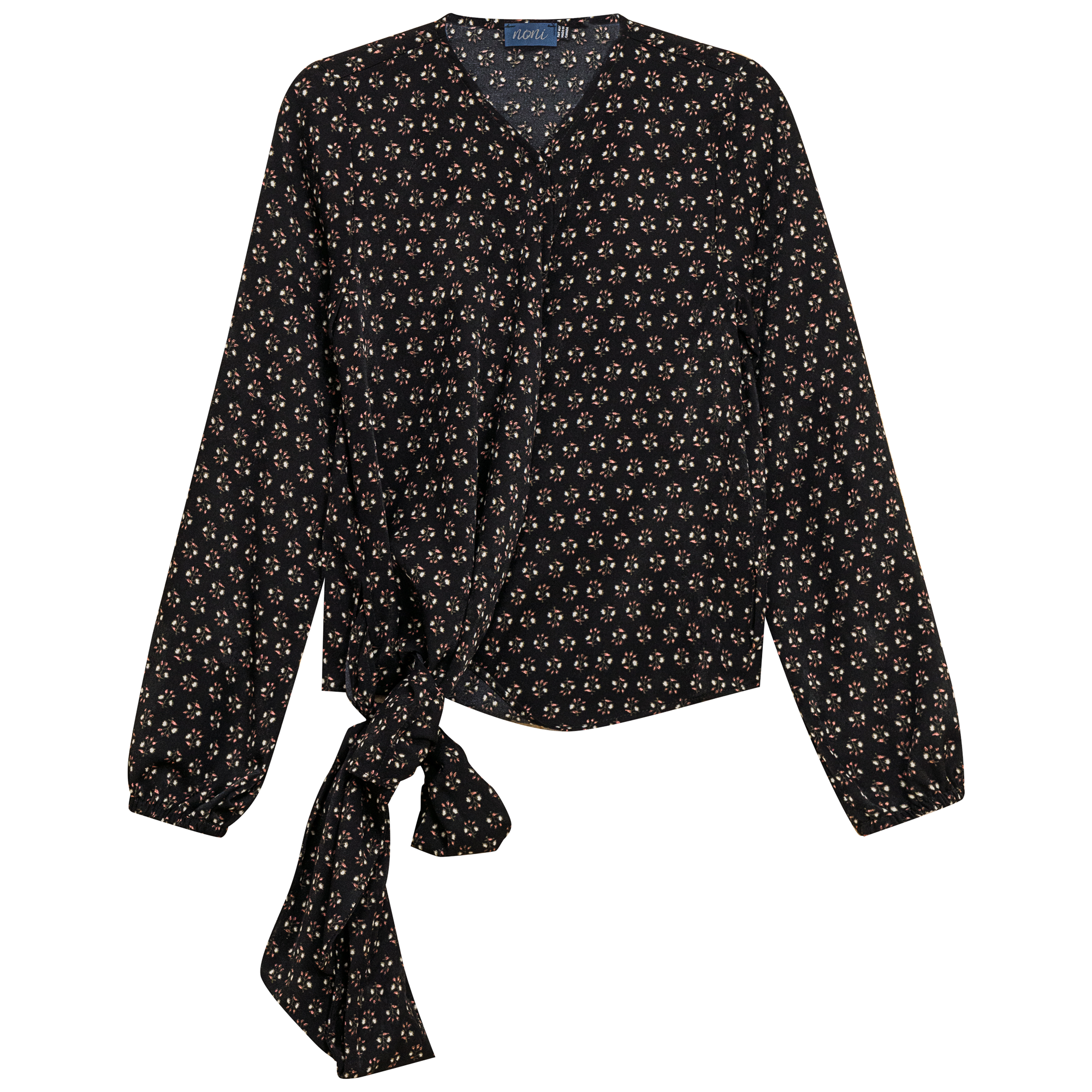 Woven Wrap Blouse