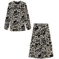 Printed Ruffled 2Pc Set