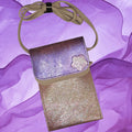 Upcycled #New Gray and Purple Crossbody Bag