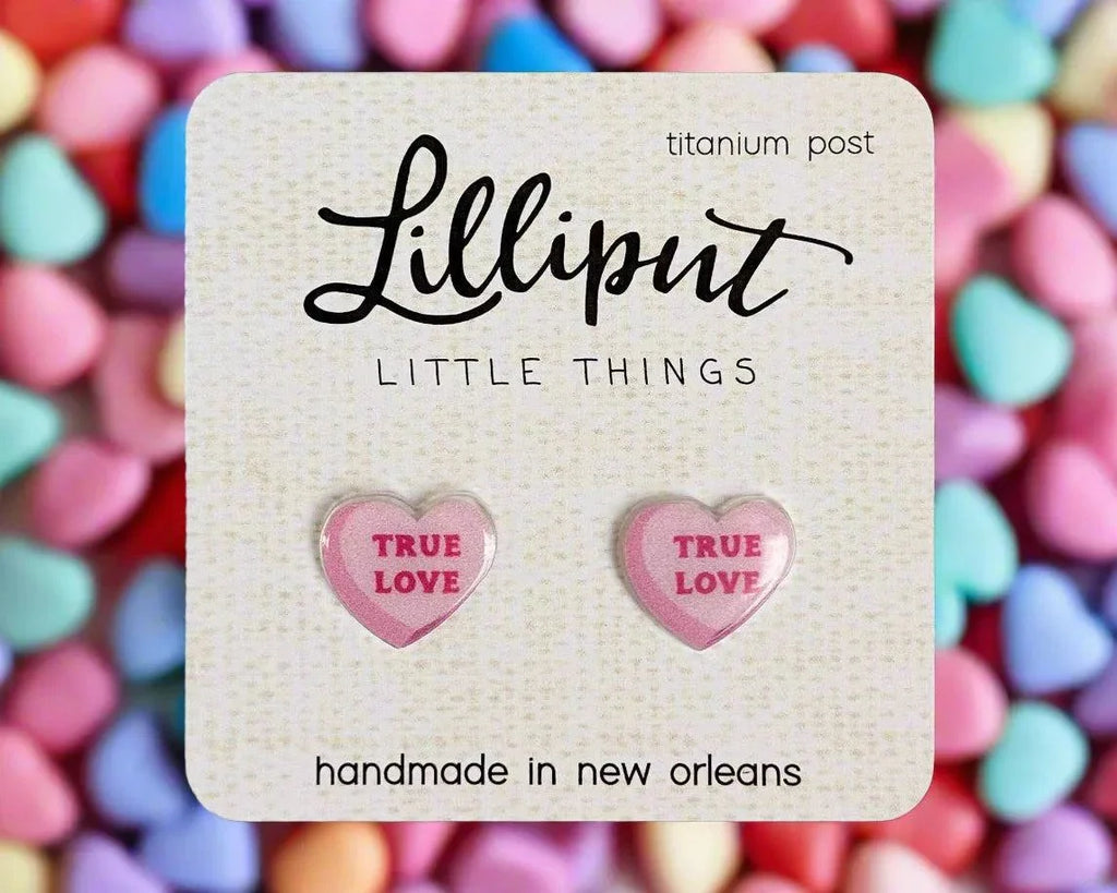 Lilliput Little Things - Conversation Heart Earrings