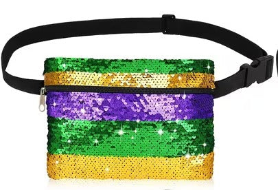 Mardi Gras Sequin Fanny Pack
