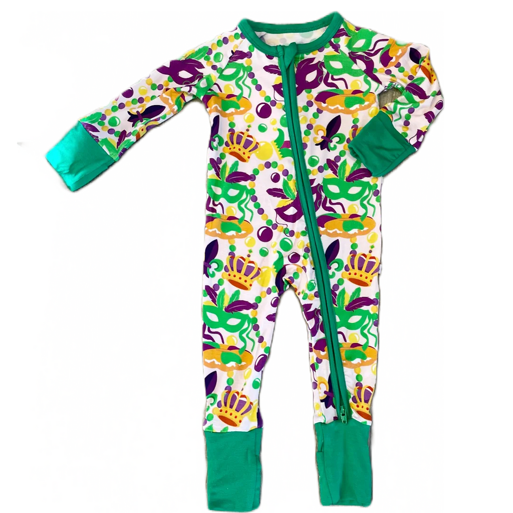 My Hometown Baby - Throw Me Something Mister! Premium Bamboo Mardi Gras Zippy