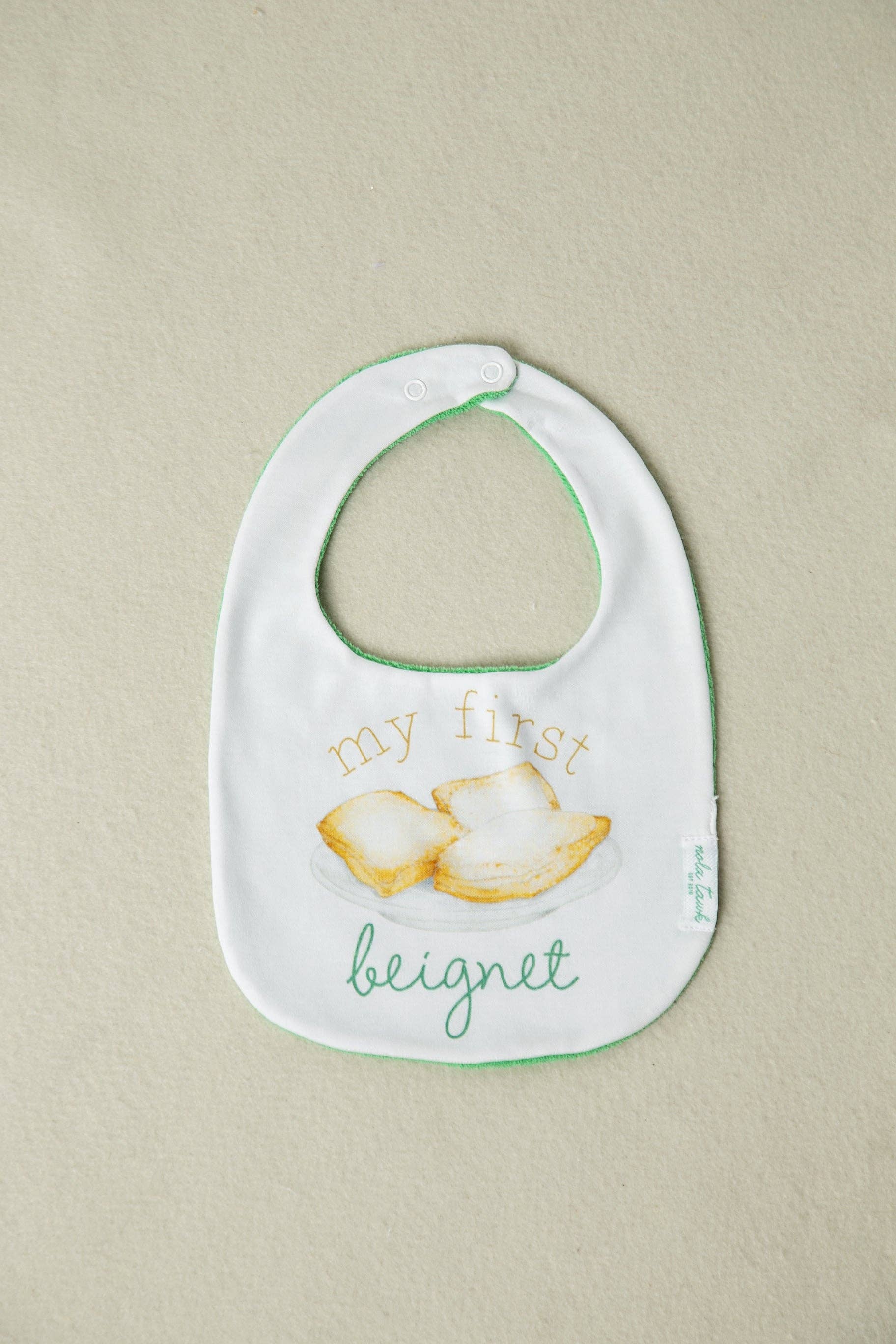 Nola Tawk - My First Beignet Cotton Bib