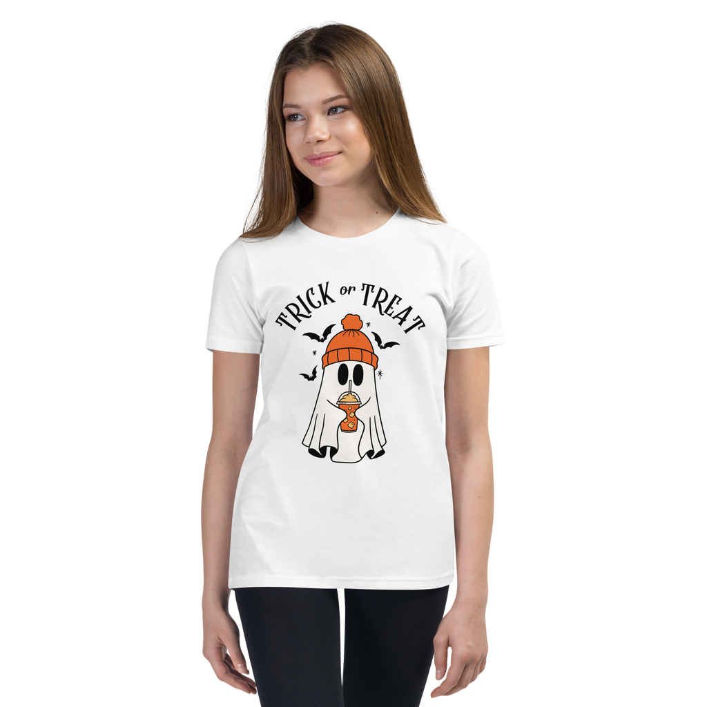 Pumpkin Spice Latte Kids Halloween Tee