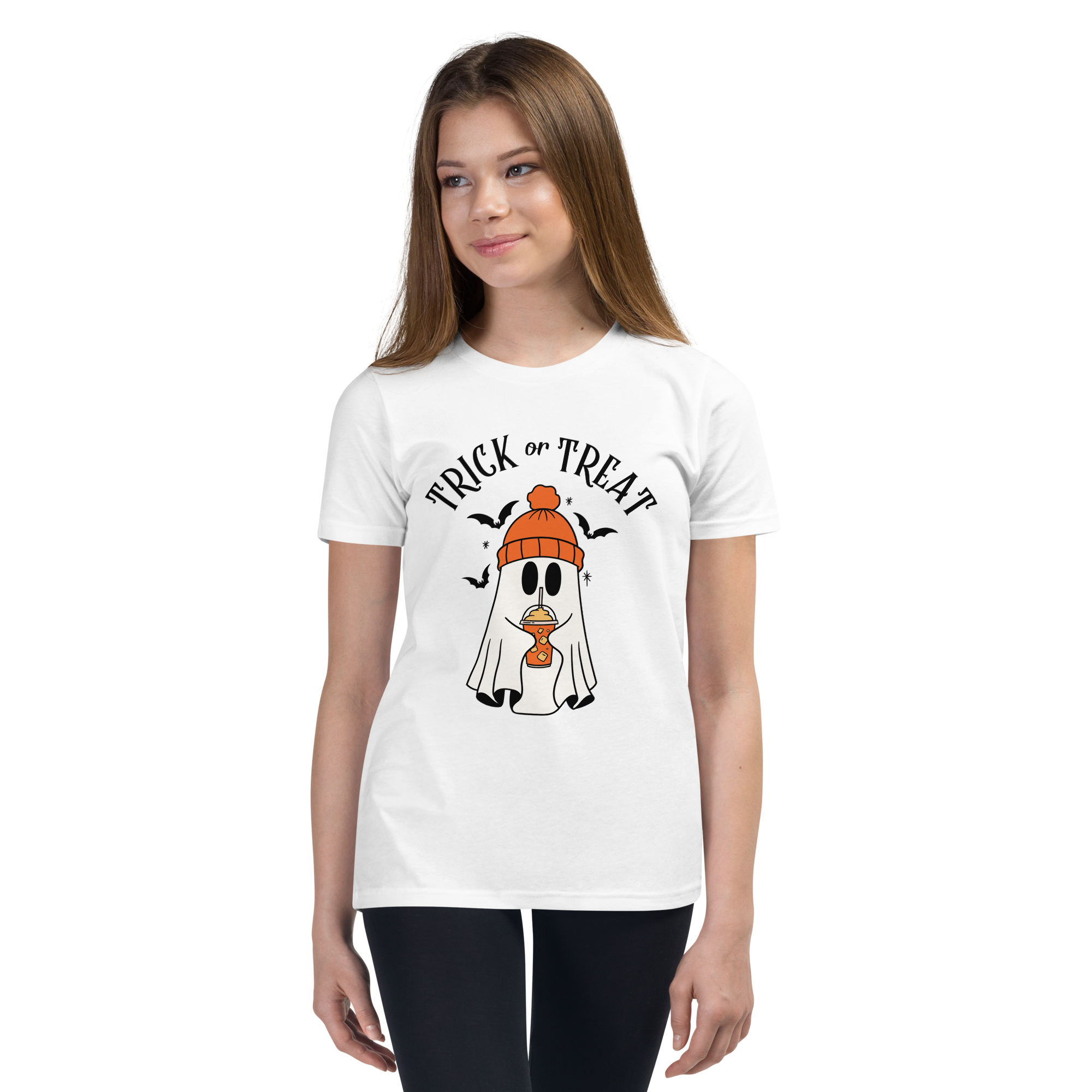 Pumpkin Spice Latte Kids Halloween Tee