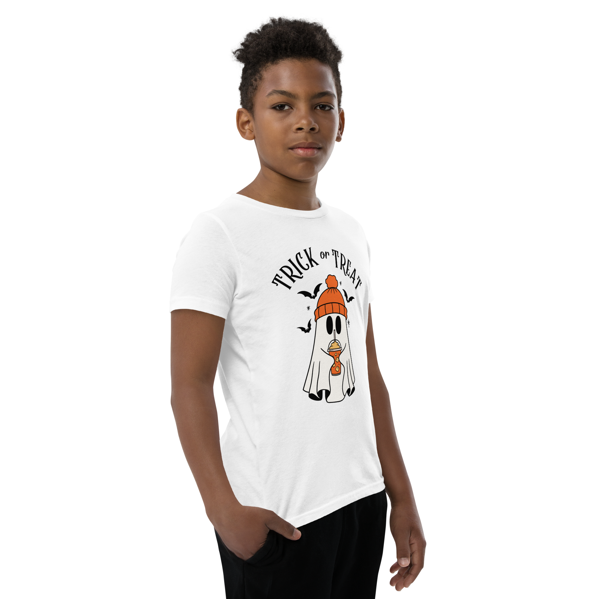 Pumpkin Spice Latte Kids Halloween Tee