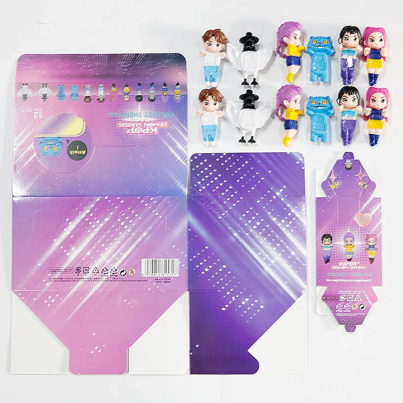 2025 Hot selling K pop Demon Hunters Blind Box Series Anime Figures Ornaments Dolls Fans Children Birthday Gift Random Blind Box