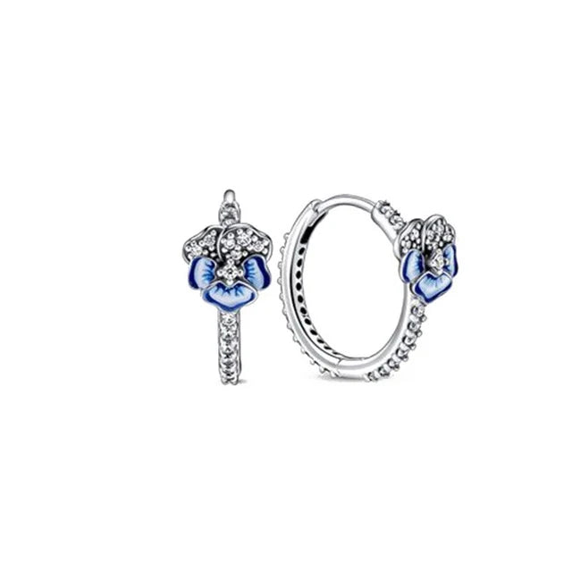 925 Silver Strawberry Butterfly Stud Earrings | Fine Jewelry Gift for Women