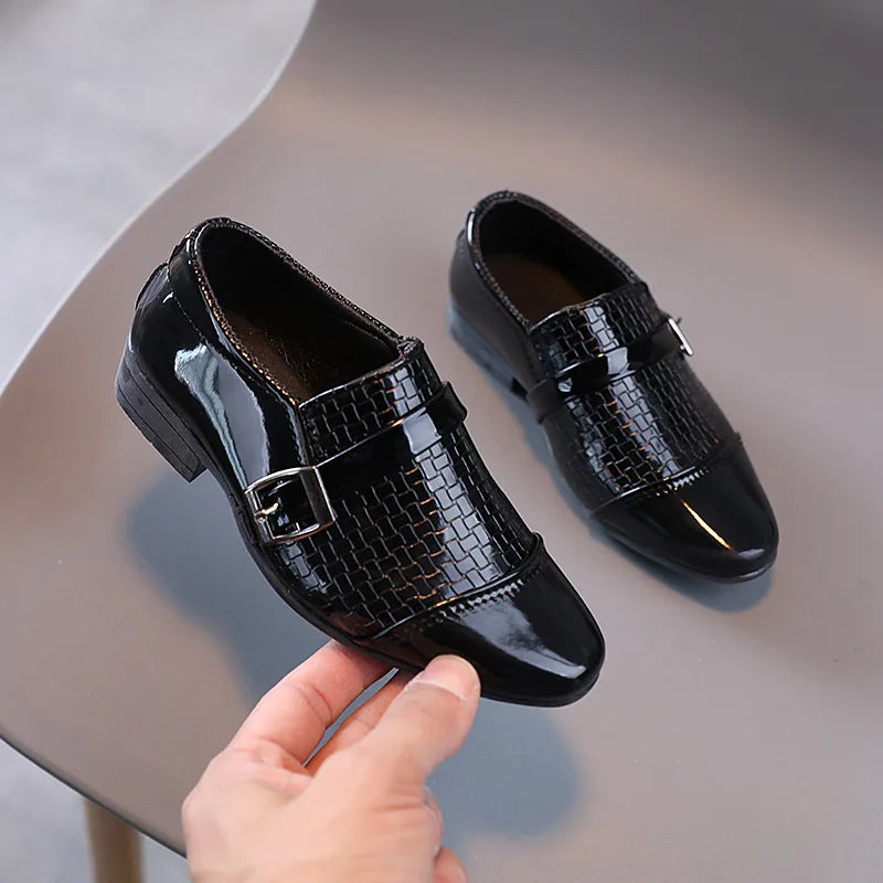 Kids Patent Leather Oxford School Shoes – Girls & Boys Toddler Dress & Party Flats
