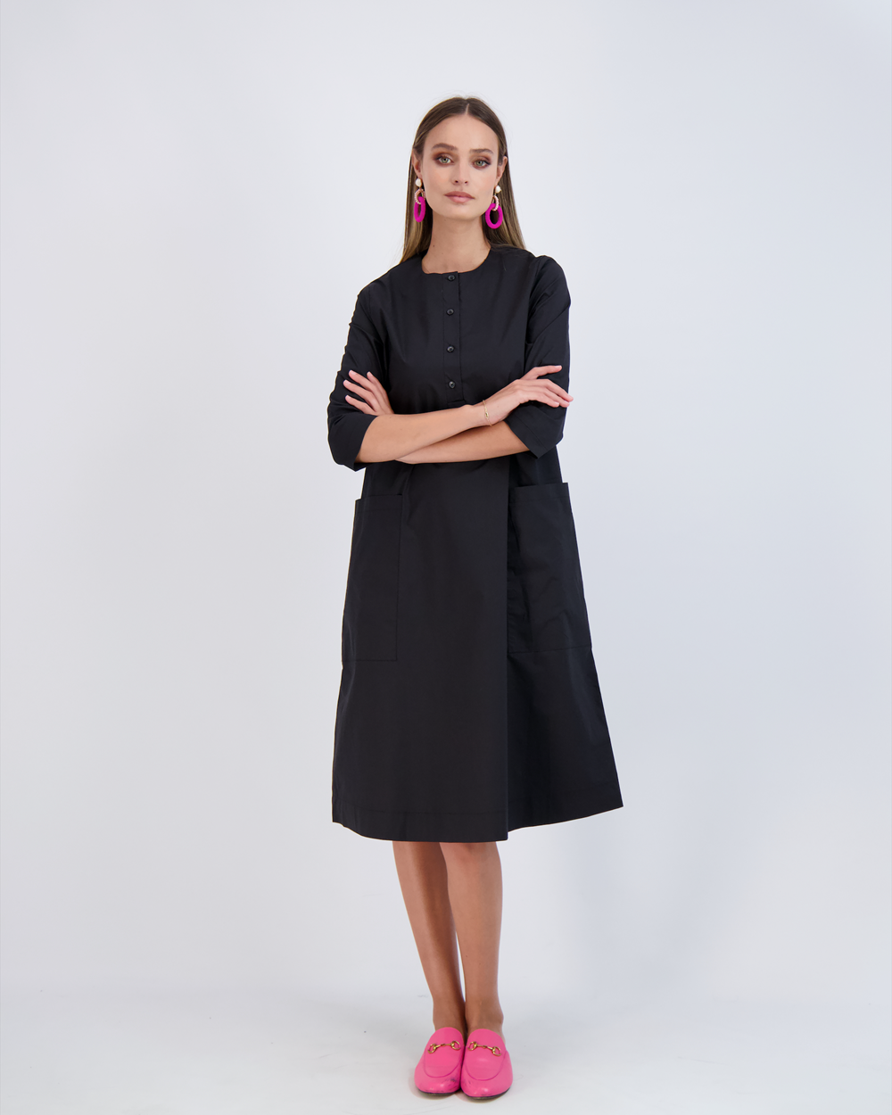 Shirt Dress With Pockets
