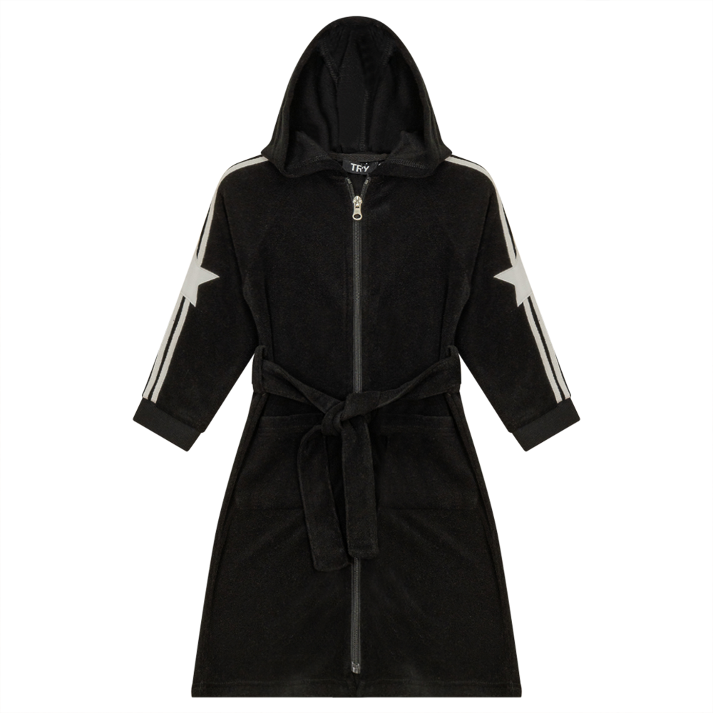 Terry Robe With Stripes