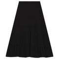 Tiered Rib Long Skirt