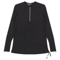 Ribbed Henley Maternity Top