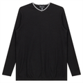 Ribbed Maternty V-Neck Bubble Top