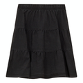 Denim Short Tiered Skirt