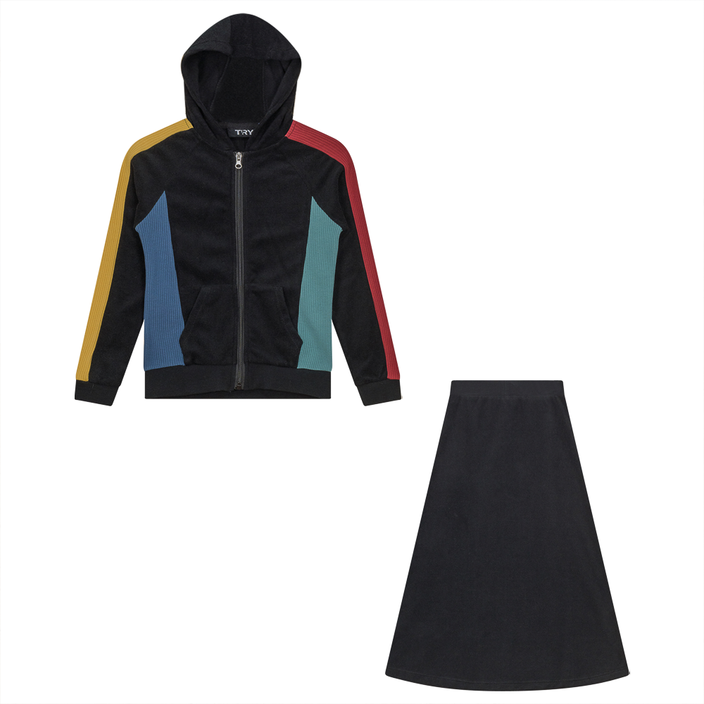 Colorblocked Terry 2PC Set
