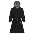 Checkered Star Applique Terry Robe