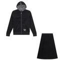 Checkered Heart Applique Terry 2PC Set