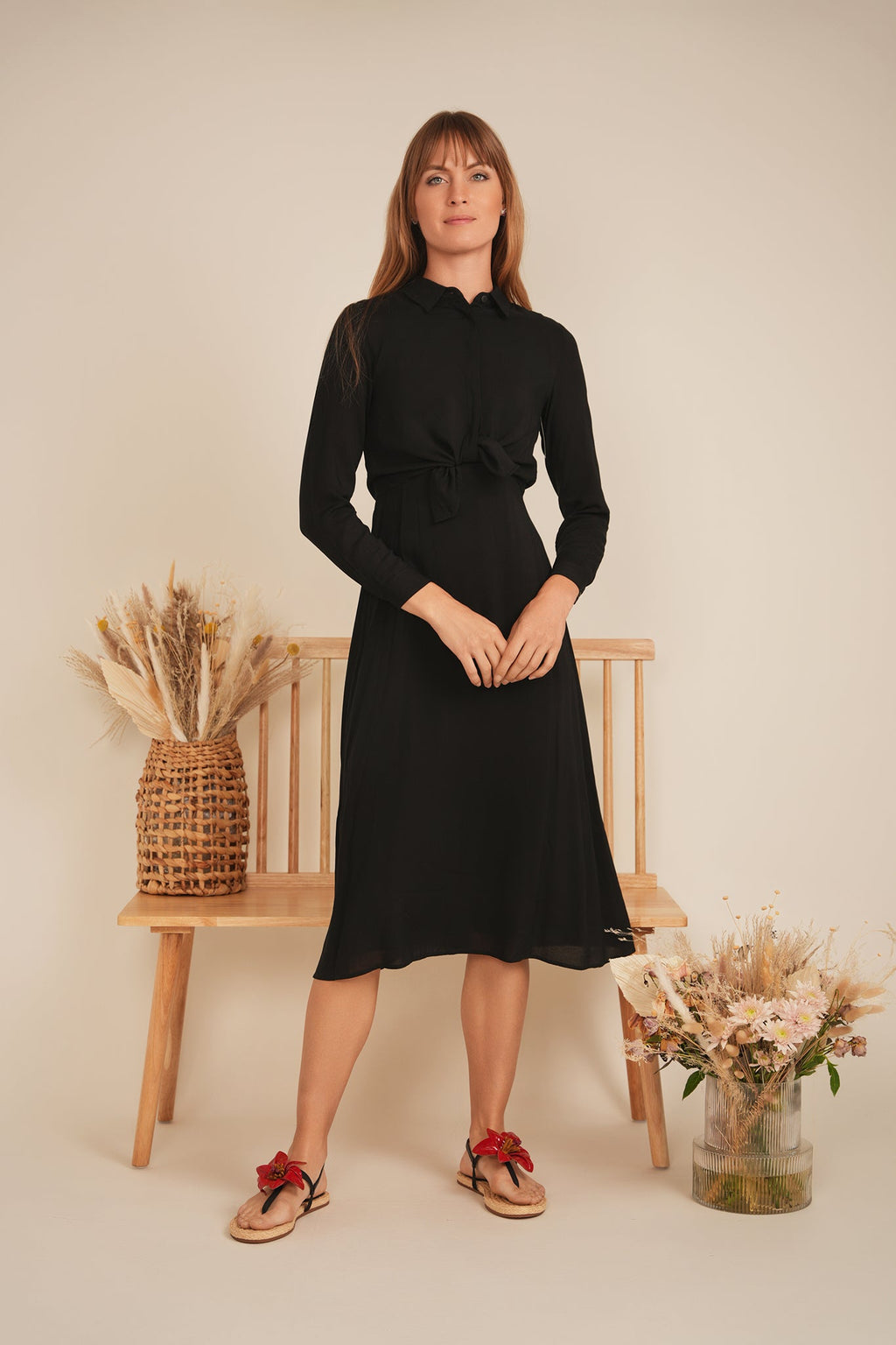 Bolero Midi Shirt Dress