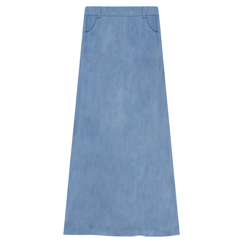 A-Line Detailed Maxi Skirt