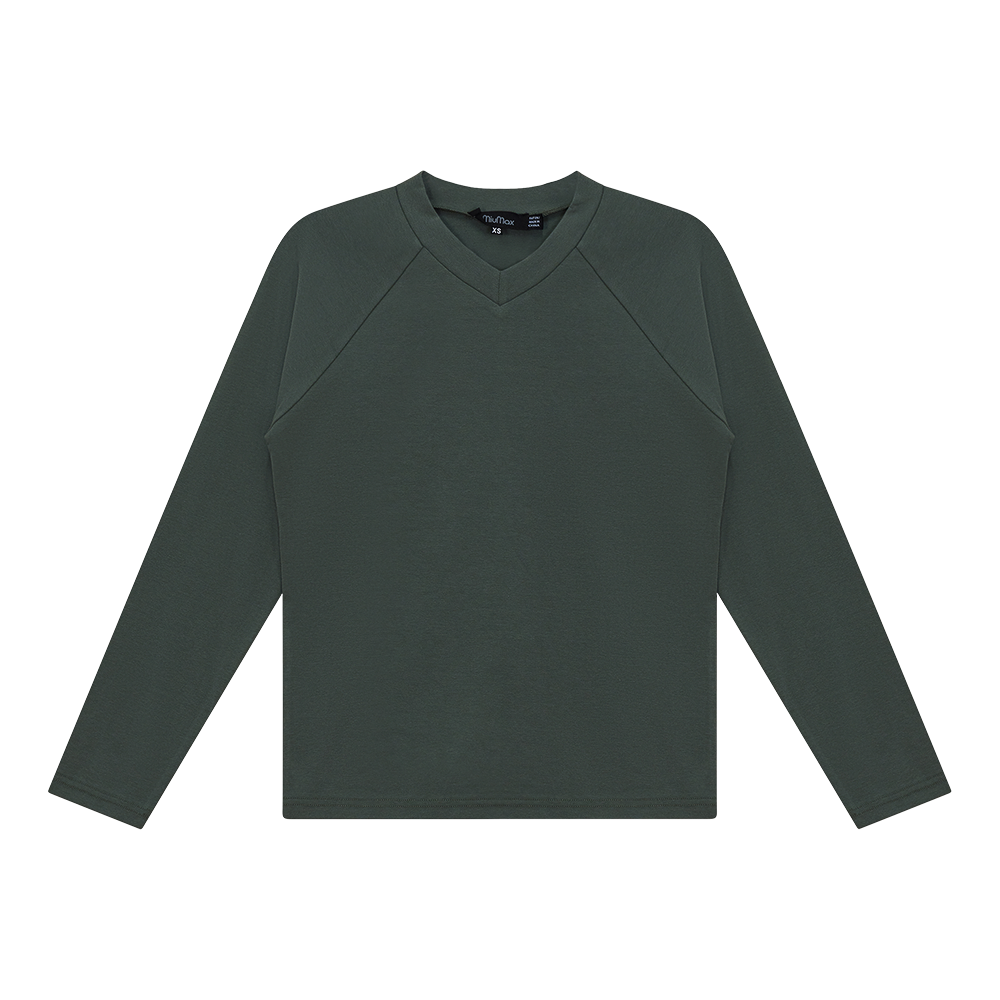V Neck Raglan Top