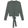 Drop Shoulder Cropped Tie Bolero