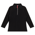 Zip Henley Collar Top