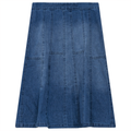 Denim Short Flare Skirt