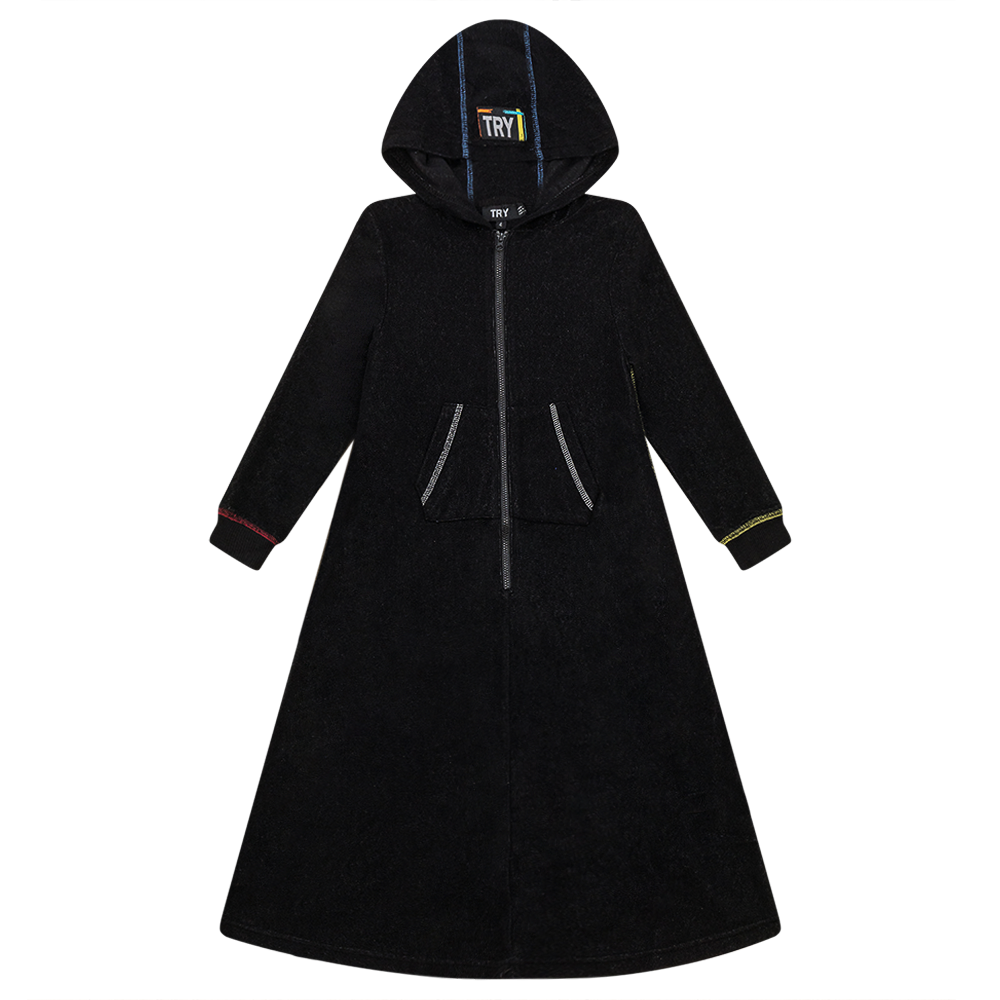 Multi Color Stitched Terry Robe