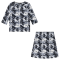 Tie Dye Heart and Star Print 2Pc Swim Set