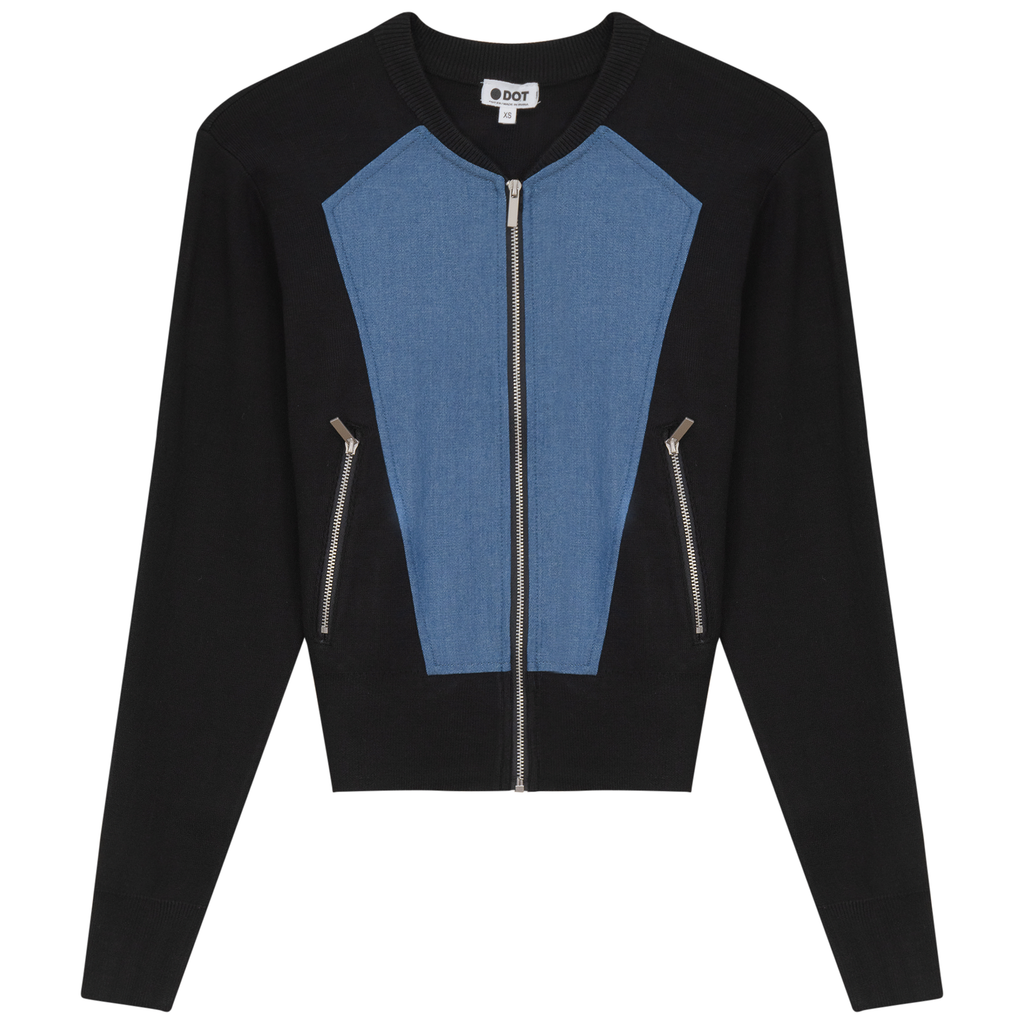 Denim Trim Jacket