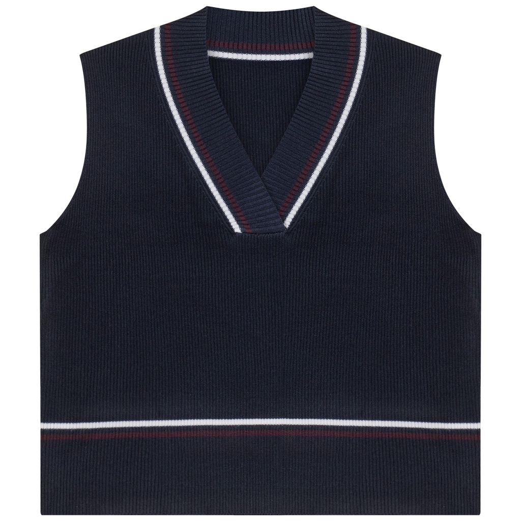 Contrast Striped Vest