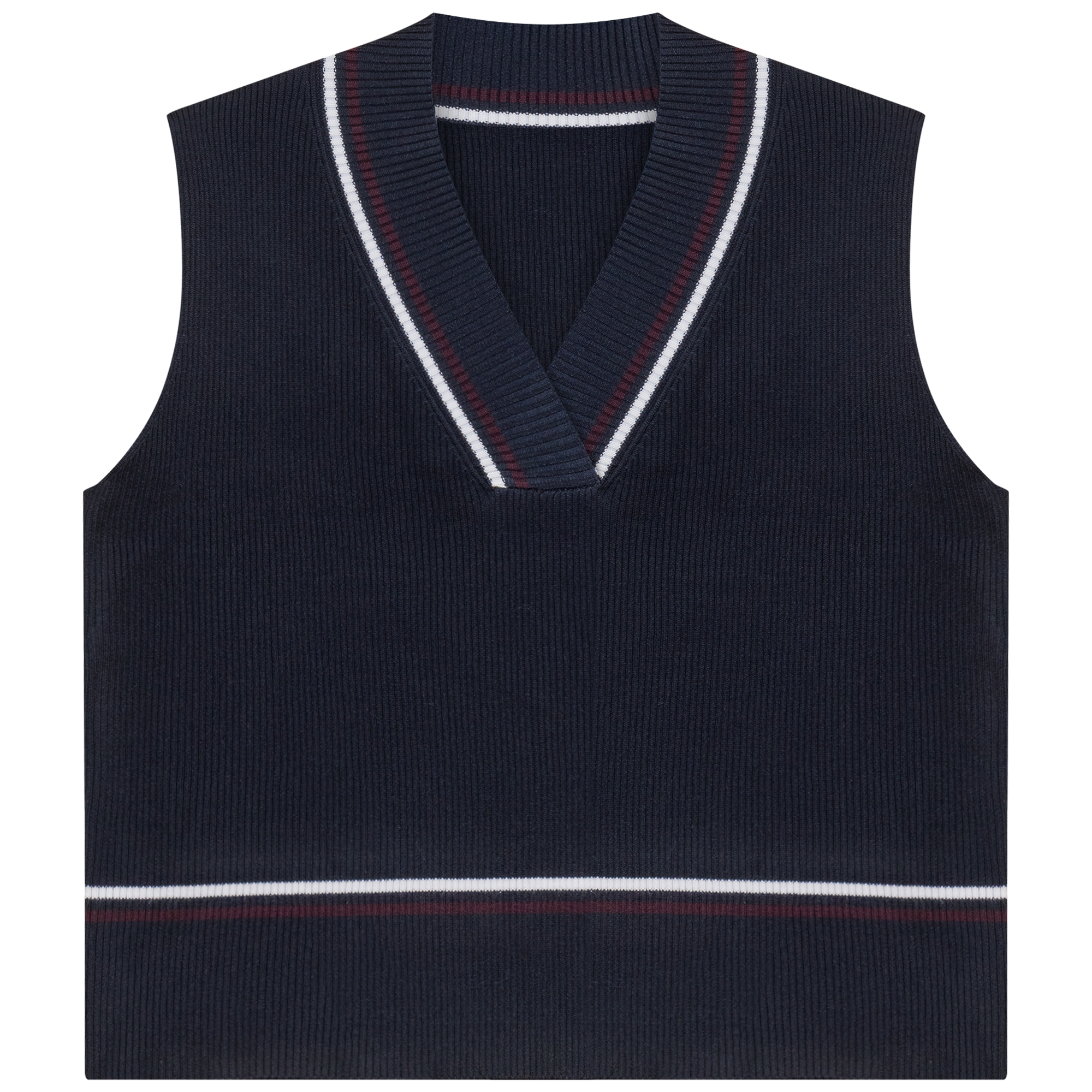 Contrast Striped Vest
