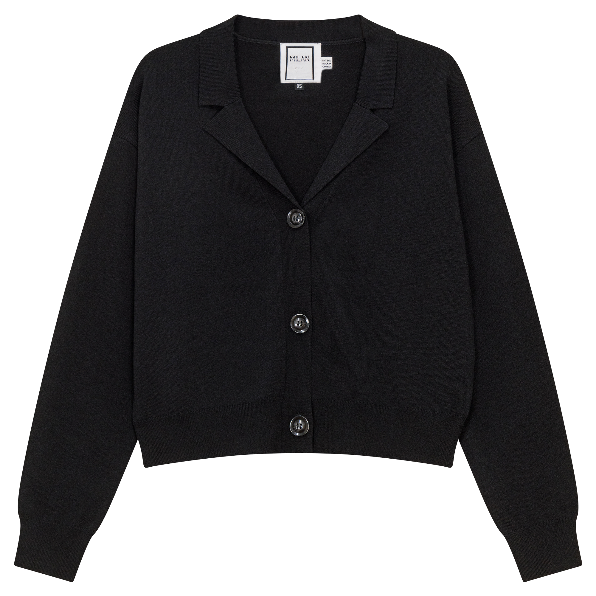 Cropped Knit Cardigan