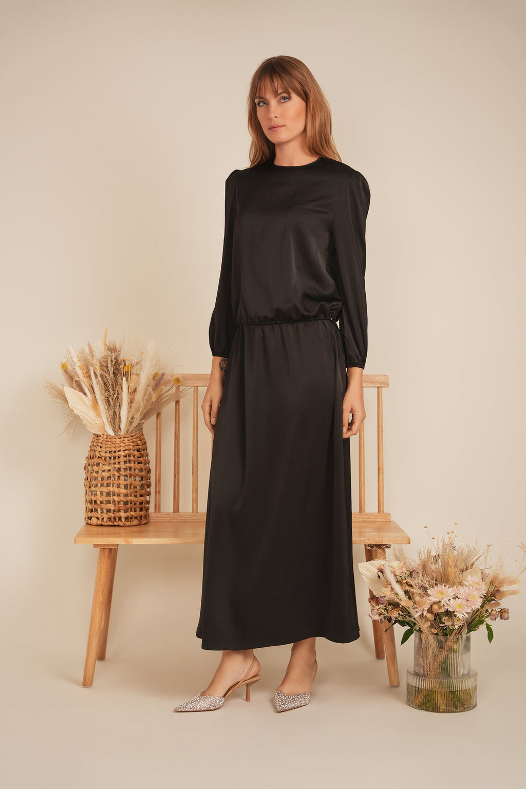 Maxi Satin Set