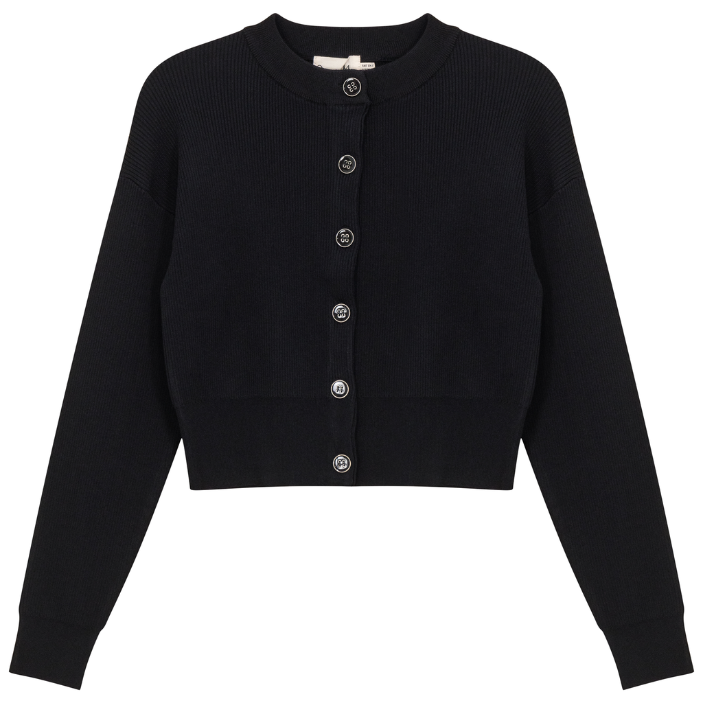 Cropped Knit Cardigan